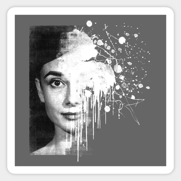 Audrey Sticker by bulografik